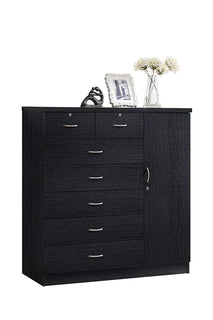 Hodedah 7 Drawer Jumbo Chest
